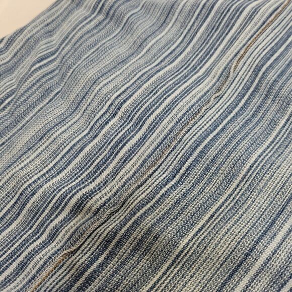 VINTAGE 90s Y2K lace up front striped denim jean shorts XXL - Picture 7 of 12